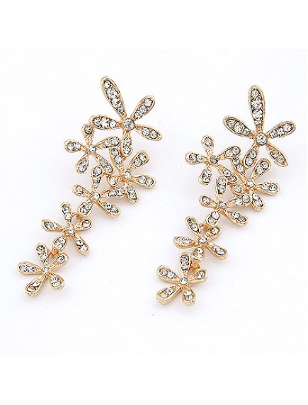 RAT2483 - Aksesoris Anting Diamond Flower