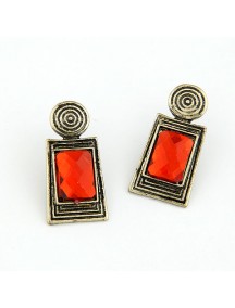 RAT5857 - Aksesoris Anting Geometric Gemstone