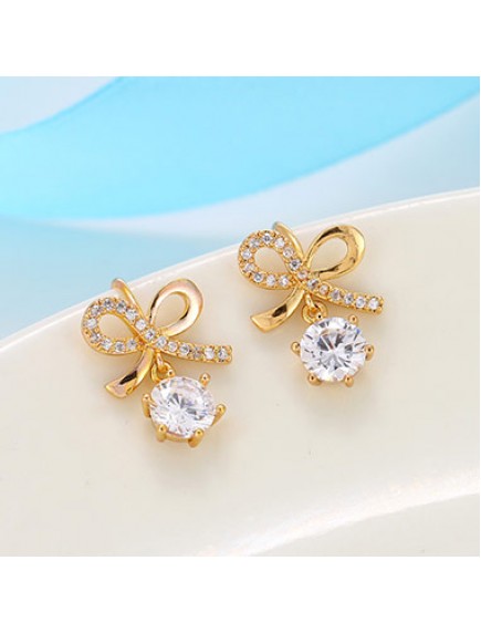 RAT6459 - Aksesoris Anting Bow Zircon