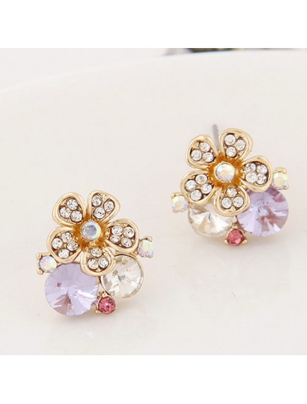 RAT6531 - Aksesoris Anting Flash Diamond Bunga