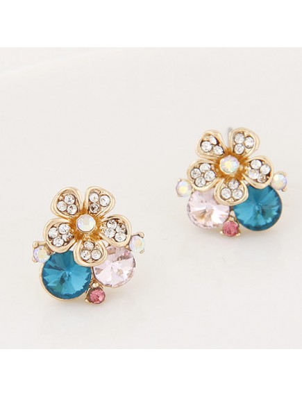 RAT6532 - Aksesoris Anting Flash Diamond Bunga