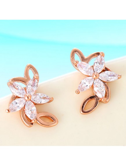 RAT6568 - Aksesoris Anting Bunga Zircon