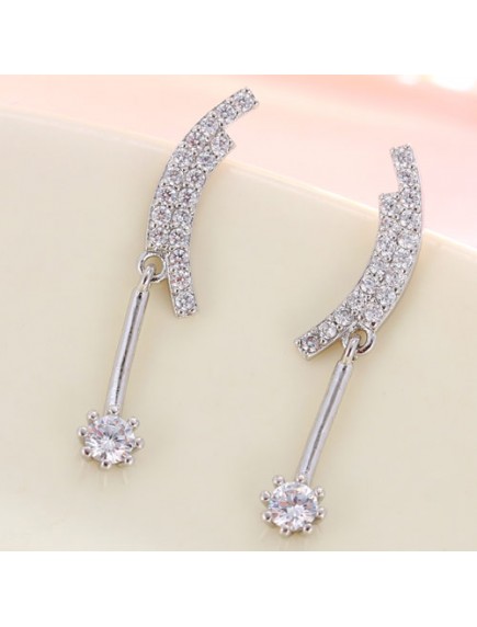 RAT6693 - Aksesoris Anting J Simple Zircon