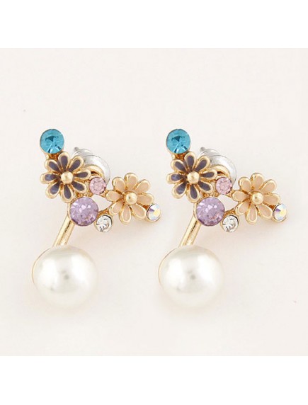 RAT7597 - Aksesoris Anting Flower Pearl