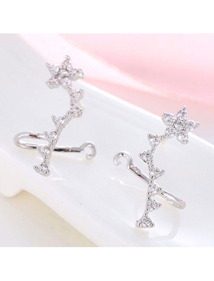 RAT7636.2 - Aksesoris Anting Clip Star Zircon