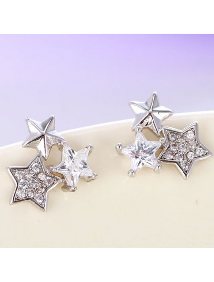 RAT7635.2 - Aksesoris Anting Triple Star Zircon