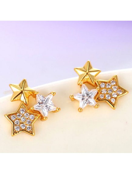 RAT7635.3 - Aksesoris Anting Triple Star Zircon