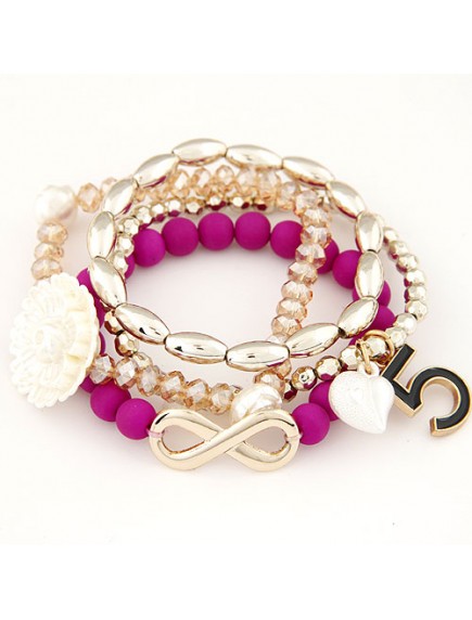 RGB4028 - Aksesoris Gelang Multi 5 Infinity