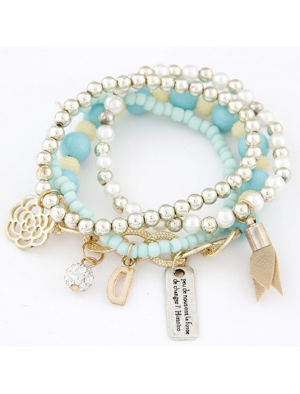 RGB4251 - Aksesoris Gelang Mulitlayer Rose