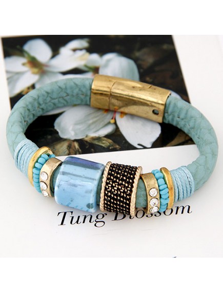 RGB4536 - Aksesoris Gelang Bohemian Metal Magnet