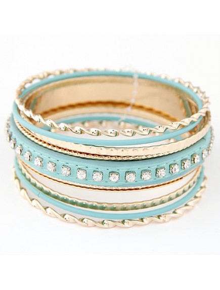 RGB4752 - Aksesoris Gelang Multilayer Flash Diamond