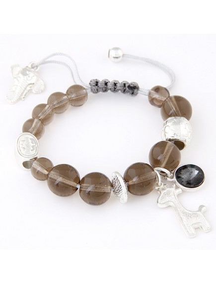 RGB4828 - Aksesoris Gelang Crystal Stone Jerapah Gajah