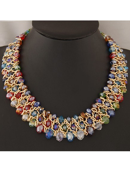 RKL5924 - Aksesoris Kalung Metal Crystal